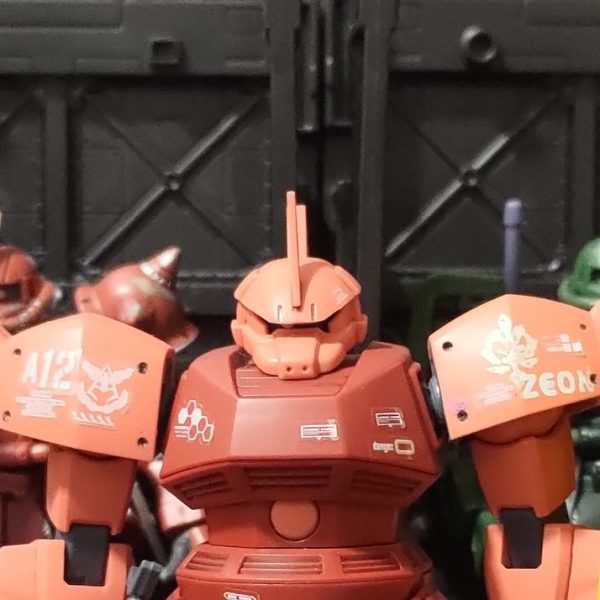 hgシャア専用ゲルググ成型色仕上げ　素組み完成品