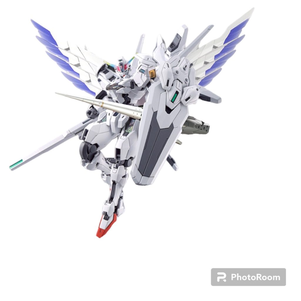 当初の予定図、、、結局エアリアルをベースにしました。あと、バトルランスは買ってみたら意外と大きくてサイズ的に違和感を感じたので却下。バトルランスを聖剣にしてガンダムエクスキャリバーとかにしようかと思ってたのに。。。