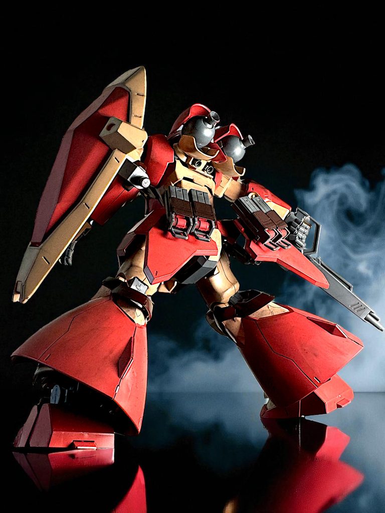 バックショット！ 後ろから撮影した理由は、今回の装備マインレイヤーが背面にあり、それを見ていただきたいためです。 なかなか良い造りなので、メッサーキットの標準付属品として欲しいところ。