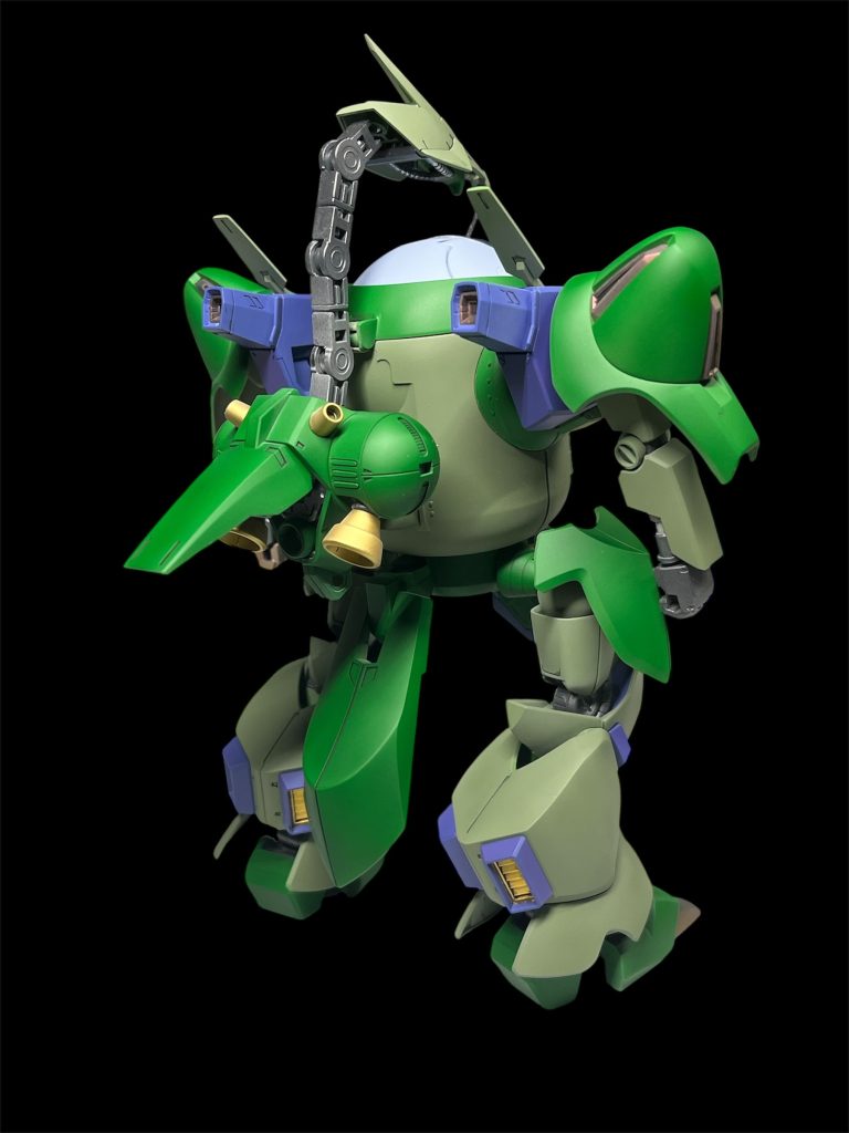 うしろ🙂‍↔️あとは普通に全塗装、つや消し仕上げです🦀途中で何を作っているのか自分でも分からなくなってきました🤔