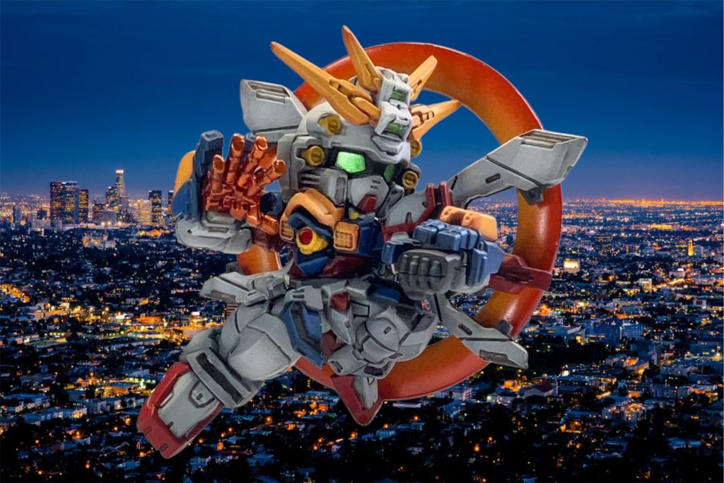 カラーレシピ白：ジャーマングレー(下地)→MSホワイト青：マボガニー（下地）→MSブルー黄：オレンジ  → オレンジイエロー＋イエロー赤：MEPHISTON RED（シタデル）フィンガー部 → シルバー→クリアーレッド　　　　　　 →シルバー→クリアーオレンジセンサー部：GXメタルイエローグリーン