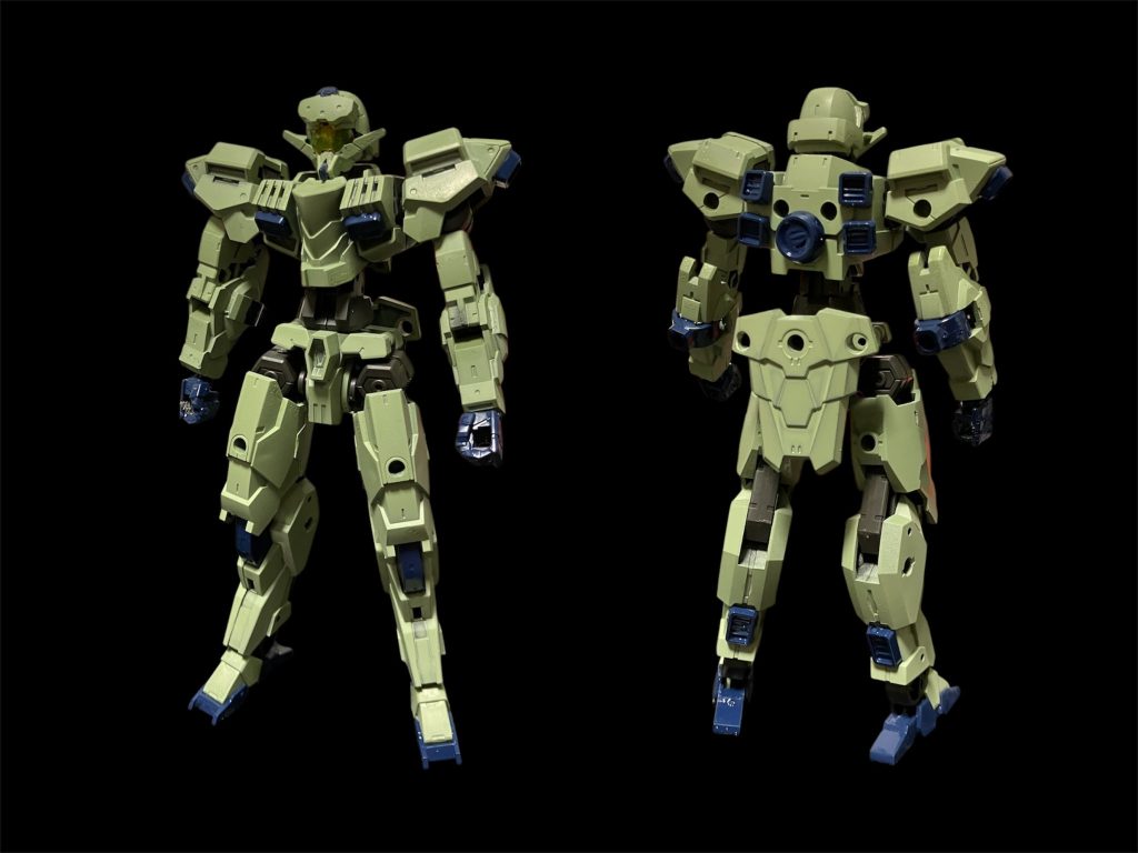 G-イージー^_^素体はドムと同日販売のイグライト02。一目見た時からこいつは「ガンイージ」じゃん!!と思った私は病んでます^_^バックのスラスターはm.s.gのノズルパーツにランナーで抜き差しできるように加工しました^_^