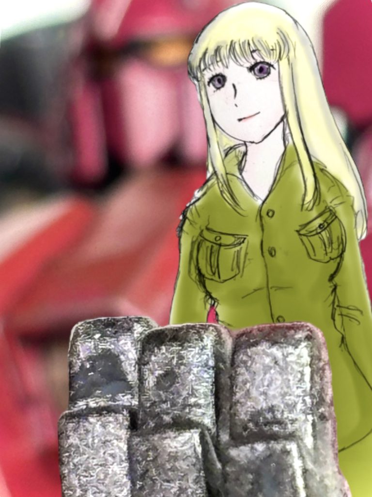 「提案があります。」 敵の動向を見定めるための打合せで、ジンが発言を求めた。「許可する、ジン曹長。」 コヴ・ブラック少佐が、いつもどおりの気だるげな声で応じた。「カルア・ヘイズを囮に、例の赤いザクをおびき出せそうです。」 ジンは、カルアから引き出した情報を皆に伝えた。腐敗した敵の状況と、カルアの荒んだ身の上という、二つの惨状に、ケーン・ディッパー中尉は顔を引きつらせている。「よくそこまで聞き出したな、プレイボーイ。」トニーが刺々しい声をあげる。なぜかカルアがジンに個人的な興味を示している。そのことが気に食わないらしい。ジンは、取り合わずに続けた。「敵の指揮官、赤いザクの”少佐”は、カルアを奪還しにここを目指してくるでしょう。」「……どうやって、おびき出す。」 ”デューク”が尋ねる。「自分の機体に乗せます。」おいおいおい、とトニーが大きな声をあげる。「勘違いすんなよ、てめえ!戦場をなんだと思ってやがる!!22部隊のバカップルどもよりもぶっ飛んでるじゃねえか!」「……絆されたか。」”デューク”が呟く。「いえ、敵の指揮官、グレン少佐と言うらしいですが、自分を英雄視した異常な男だと、カルア・ヘイズが証言しています。敵に囚われた仲間の存在を知れば、自らそこに肉薄するはずです。自分のガンダムに、ジオンの捕虜が人質がわりに乗せられているとでも、諜報を使って情報を触れ回ってください。上が求める、ガンダムと赤いザクのロボットプロレスの画を、意図して作り出せます。」「あの女の話を、そこまで信じられるか?」 ケーンが、至極当然の疑問を口にする。とにかく、カルアの言動は倒錯している。「曹長には、嘘を言わないと思います。兵士としては支離滅裂な言動を繰り返していますが、曹長への、その……恋慕と言うか、思いは、本物ではないかと。」クララがジンを援護する。彼女にとっても、渡りに船の状況だ。「……女の勘、か。非合理的だ。」「