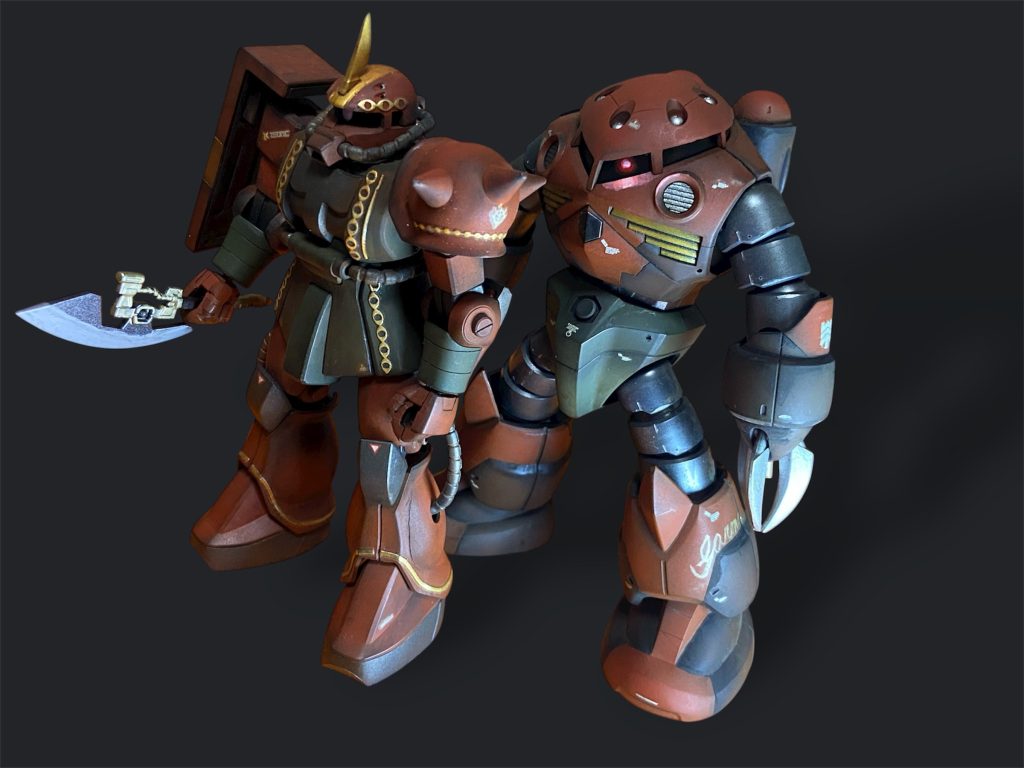 以前に作った坊やのザクと「坊やズ」🤣