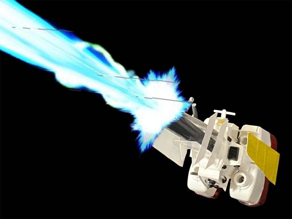 実はスパロボやってる人なら知ってる豆知識^_^リーンホースjrにハイパーメガ粒子砲(MAP)が追加されることがある！？だから着けてみました^_^ちなみにこの砲身は百均タピオカ用ストローと普通のストロー、砲口は30mmジャンクで作製^_^