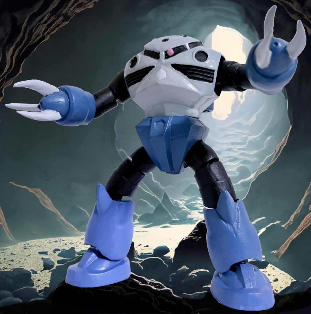 ジャブローに侵入したイメージのカット。