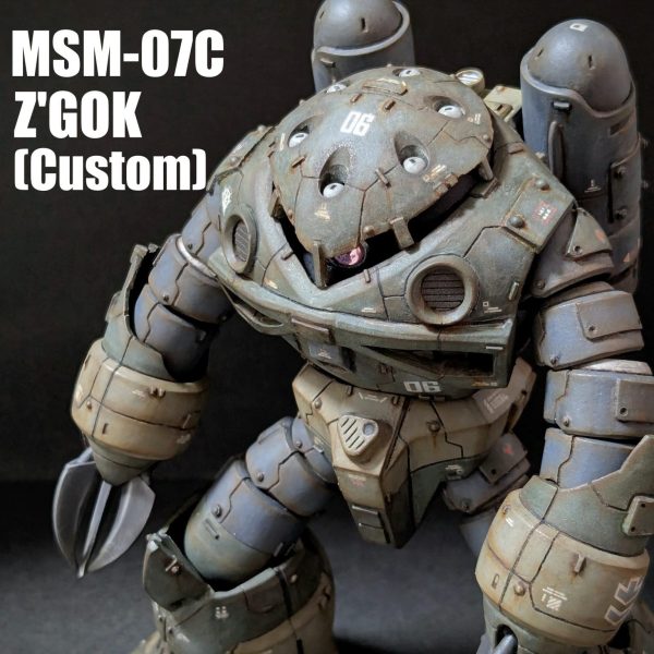HG ズゴック　ミキシング改造品 HGUC シャア専用ズゴック 改修の作例【ガンプラ完成品