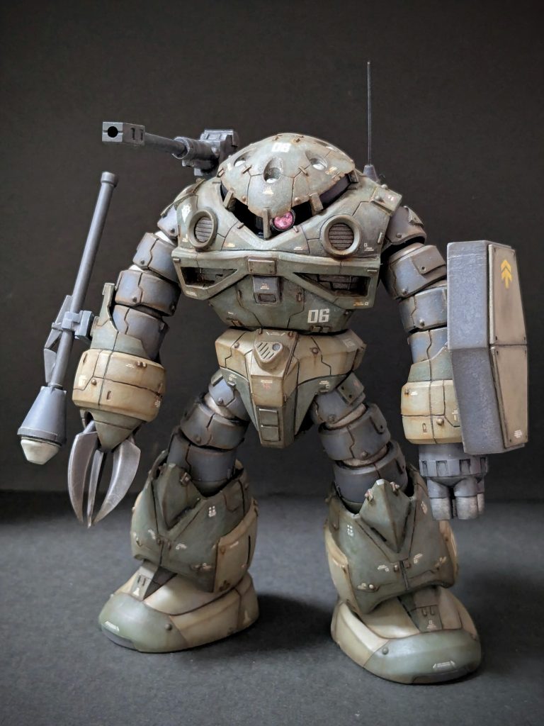 当初は陸戦型にすることも考えていたので、陸戦強襲用のオプション装備も作りました。