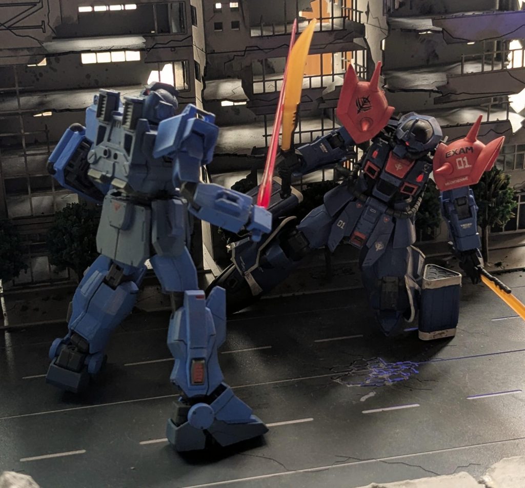 私とお前!どちらが真にEXAMに認められた騎士か、勝負!