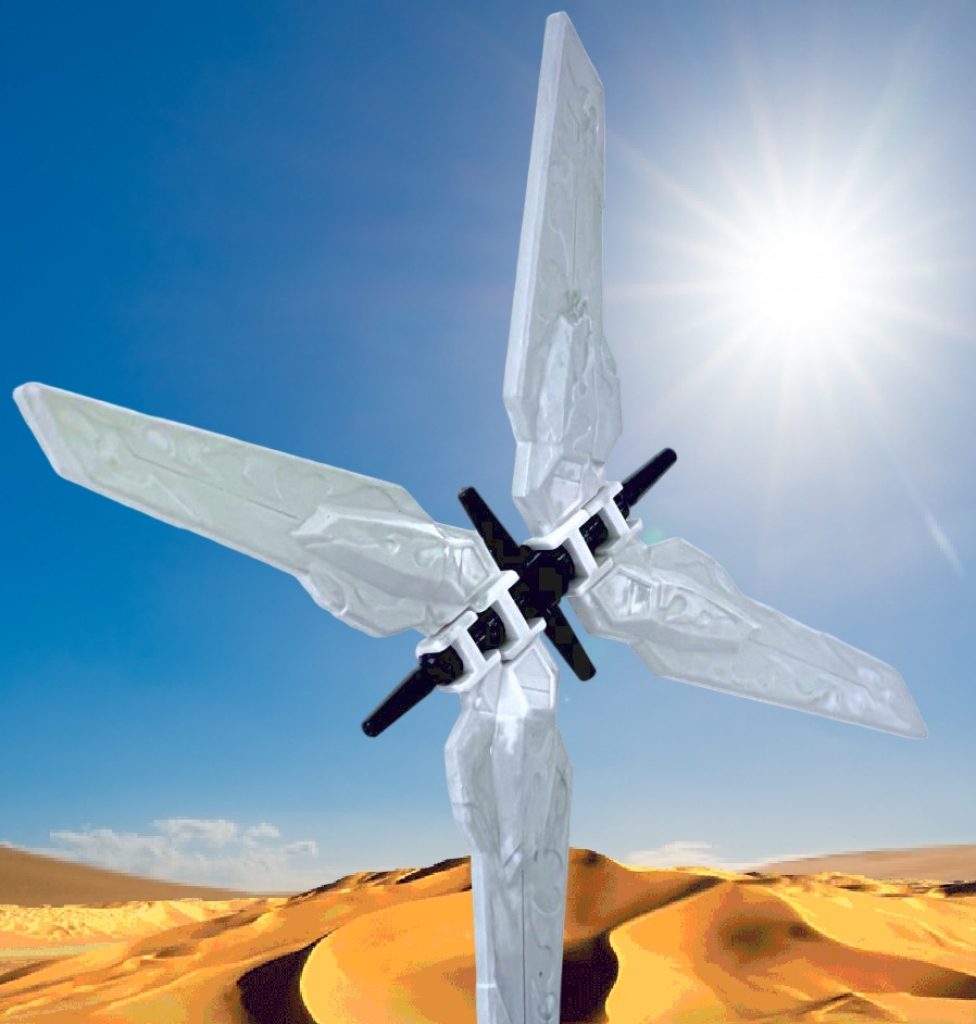 超古代のオーパーツ「砂の十字架」。インディがとある古代遺跡で見つけた碑文に記されていた謎のオーパーツで、砂漠のどこかに眠っているらしい。この伝説は広く伝わり、特にや〇きた〇じん似の吟遊詩人ジーン・タッカーが歌った詩曲が有名。もっともタッカー本人は生涯黒歴史にしていたらしいが・・・。