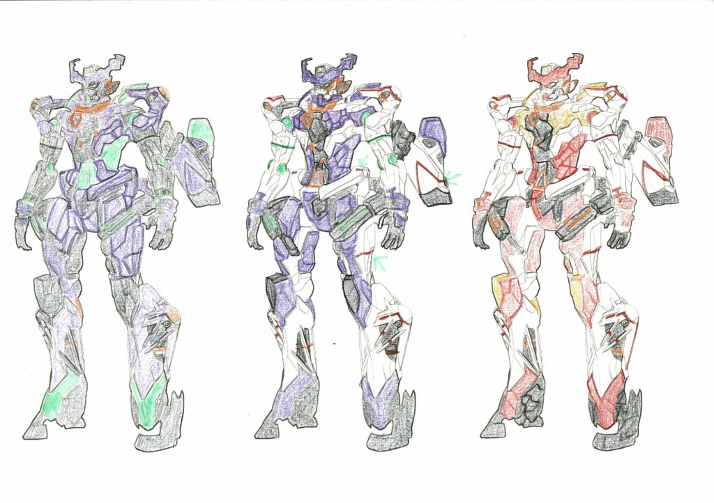 やっぱりイメージは塗り絵（笑）赤（２号機カラー）も捨てがたいなぁ♡