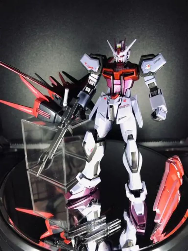 ビームライフル、シールド、エールストライカーはHGCEのストライクより拝借(gundam-kao6)