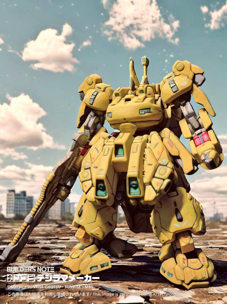 以上、ガンダムアーティファクトTHE-o、完成報告でした。今作はリハビリも兼ねてますので、作品自体は粗さが目立ちますが、そこは仕方ないですね😅。個人的には、ガンプラへの創作意欲が少しづつ戻ってきてますので、頻度は遅いと思いますが、また投稿させて頂きます😄。又、皆さんの作品も創作意欲を与えて下さるので、どんどん投稿して拝見させて下さいね。最後まで見て頂きありがとうございました🎵。追記:最近はAIでジオラマメーカーなんぞ出来るんですねぇ…凄い時代になったもんだ（笑）。