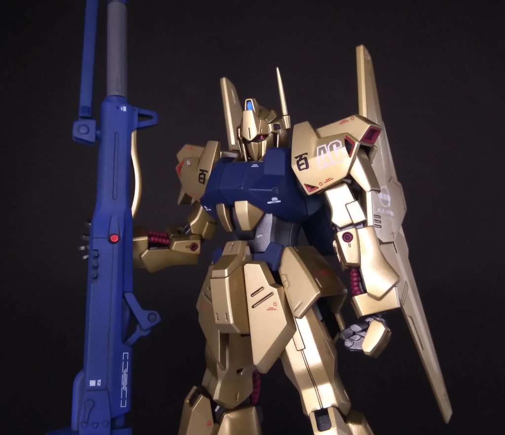 以上、百式+バスターランチャーでした。最後までご覧いただきありがとうございました。