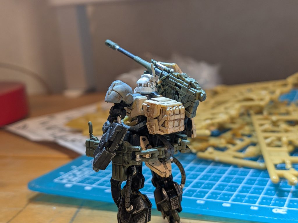 白頭のザクキャノンが見たみたくて作りました。