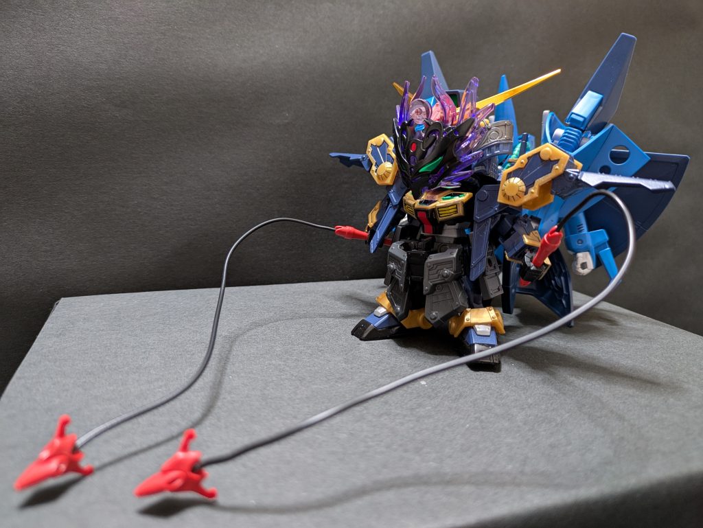 海ヘビ（クモの巣）も加工なく持たせる事ができました。ハンブラビは格好良い武器がたくさんあってイイ！　こちらも豪華にダブル装備！