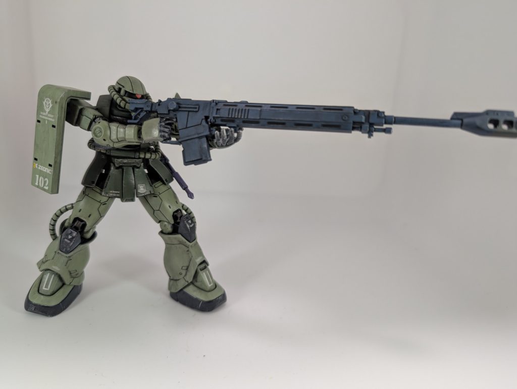 相変わらず長い…長すぎる武器、対艦ライフル!