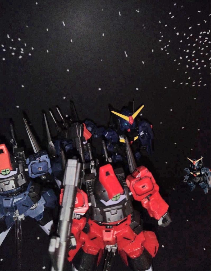 「どうした？付いて来ないのか？」「いえ…連邦軍は嫌いですし…何よりも、ティターンズはもっと嫌いなんです。」「よし、その代わり必死でついて来いよ。ティターンズの追撃隊はすぐに来る。」