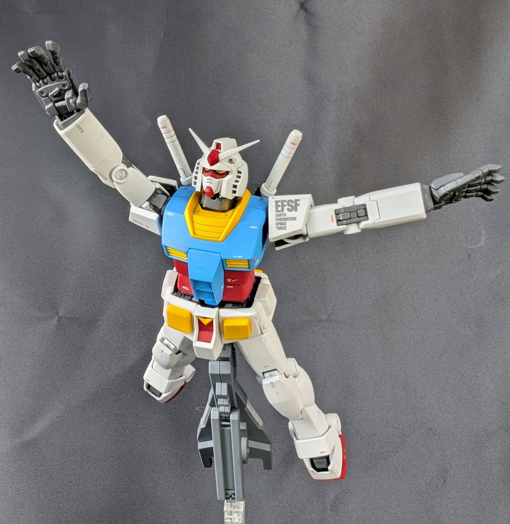 Gアーマーのジョイントを使用して大気圏突入時のオマージュをしてみました。