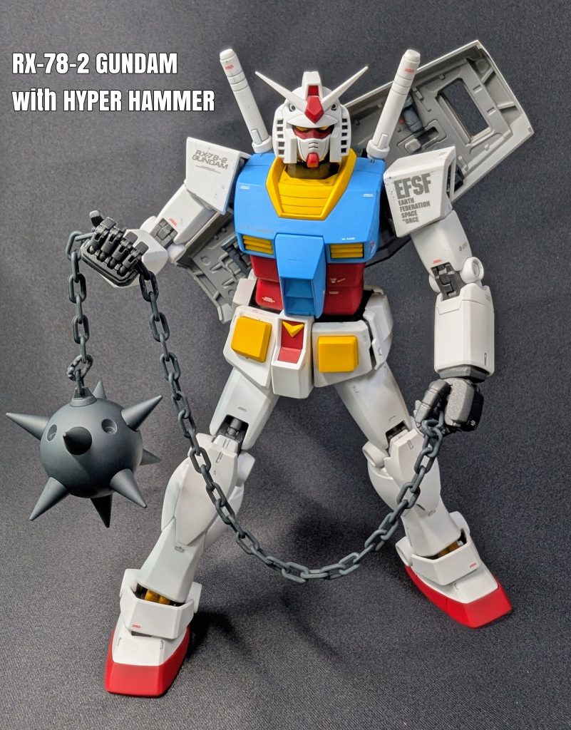 ハイパーハンマーもオマケで付いてます。これでガンダムver.2.0の武装はコンプされる感じですかね?