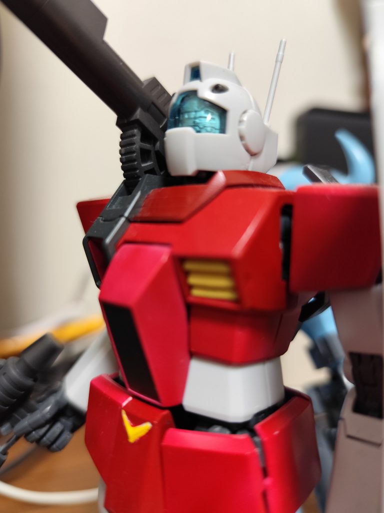 作品名：MG ジムキャノン<p>GMキャノンを作ってZ版に。Z版がいつ再販かかるか分からないので、塗装。どのみちZ版が再販されても塗装するから成型色バリエーションキットが私に対してはあまり意味ない、笑。バンダイの目論見に乗らない、笑。このまま投稿するか […]</p>
