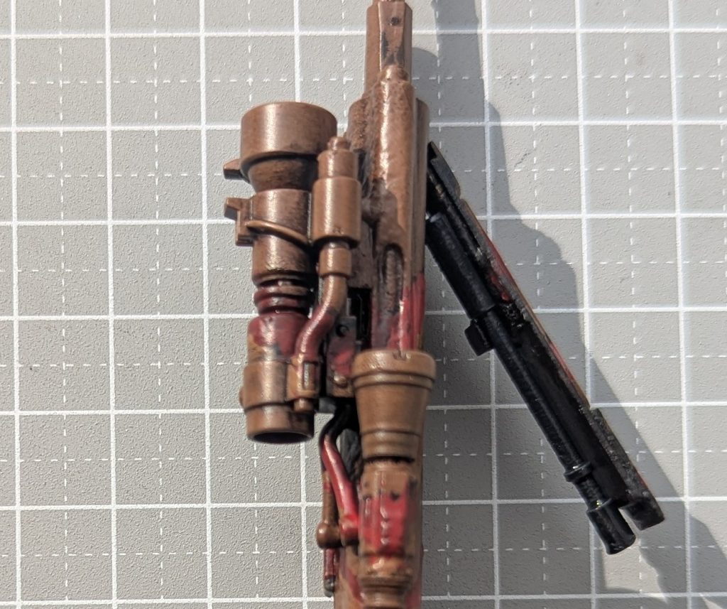 ■武装ギミック・バレル交換口開閉・バレル交換レバースライド