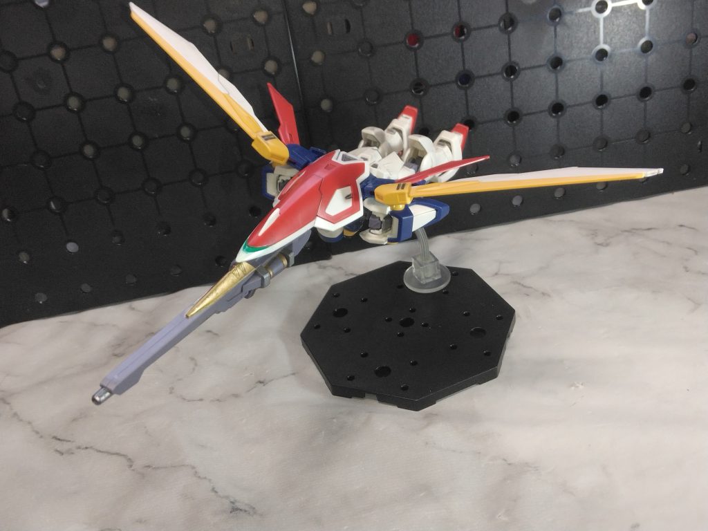 説明書にない、なんちゃってバードモードへの変形も出来る。EGもここまで来ましたね😊