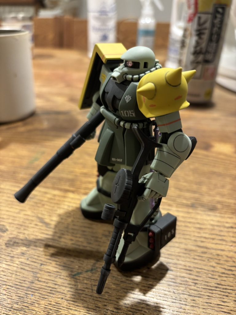 HGUCフレデリック・ブラウン専用ザクII–7枚目/制作者：レモンサワー