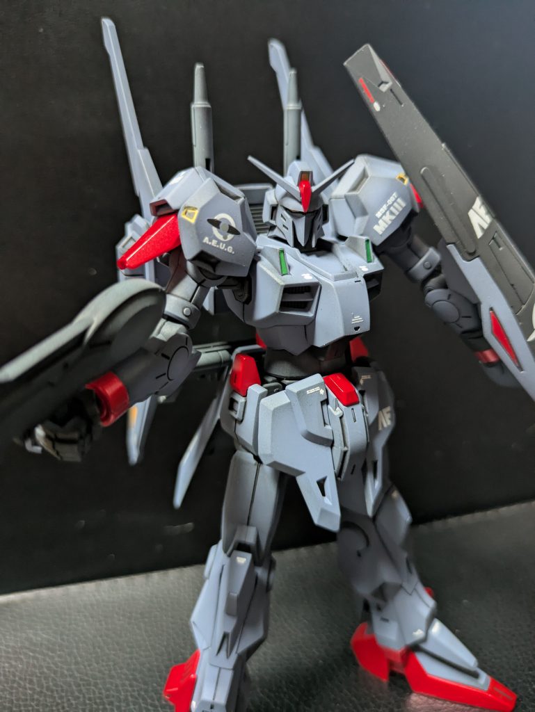 製作途中で額のパーツを紛失してしまい、茫然自失していましたが、余剰パーツに同じパーツがあり助かりました!ありがとう余剰パーツ!