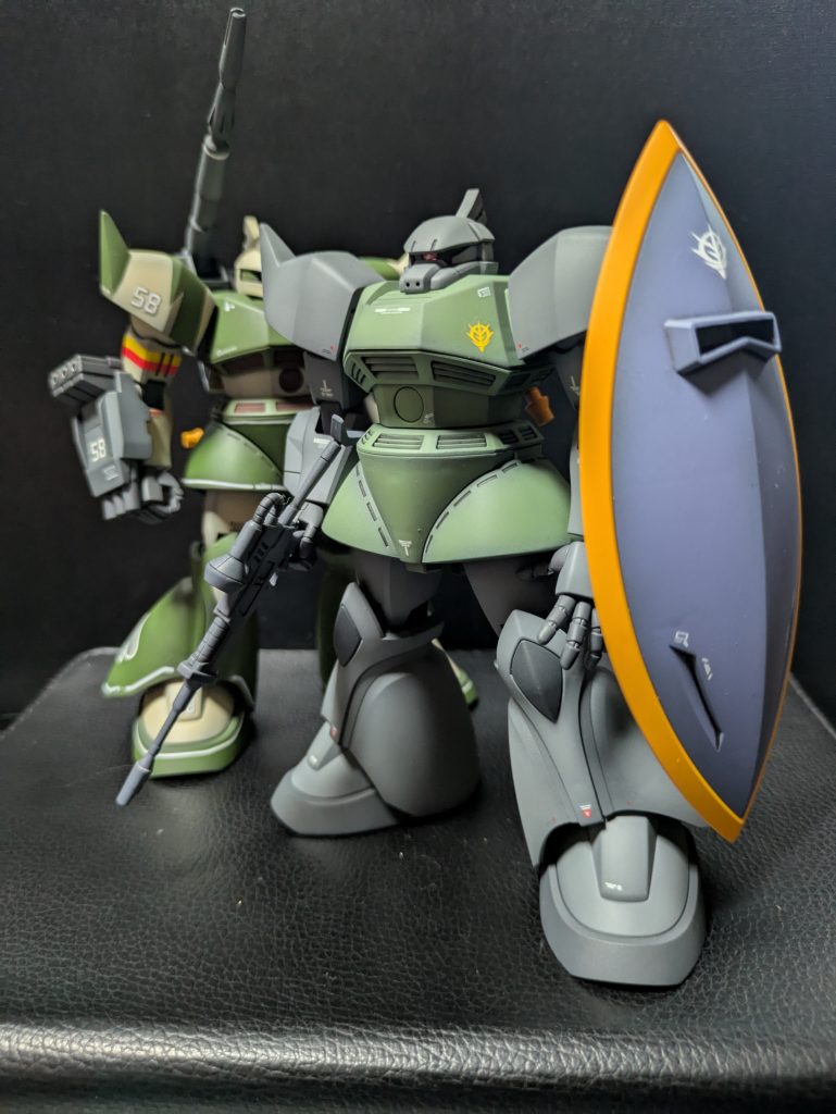 量産型はあっさり目にアニメのイメージで製作しました！ゲルググやっぱりカッコいい！