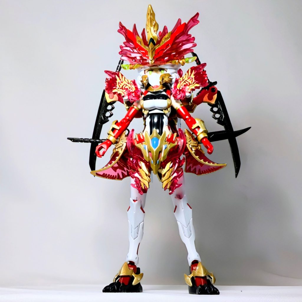 当初はガンダムアストレイレッドフレームで制作を試みたのですが上手くアイデアを落とし込めませんでしたどうしてもリアルバージョンを制作したかった結果このような形になりました