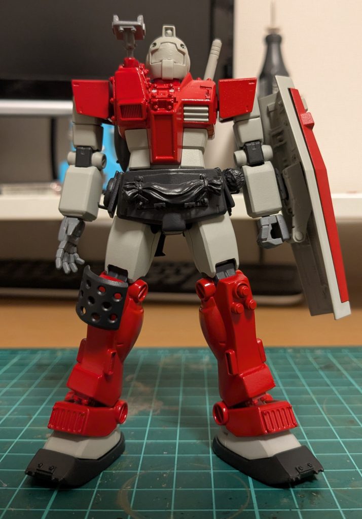 スプレー缶でざっと塗装ここから細かく筆塗りやっていきます。