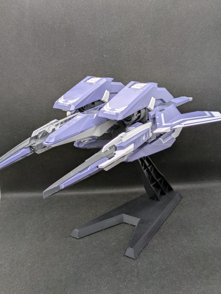 GNアームズTYPE-E　リアルカラーVer、こちらもフルデカールで組み上げました。