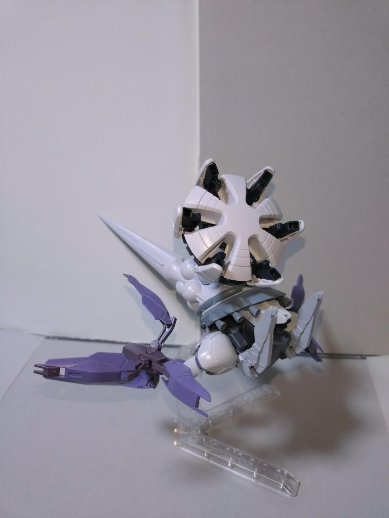 後方に向けた状態。 