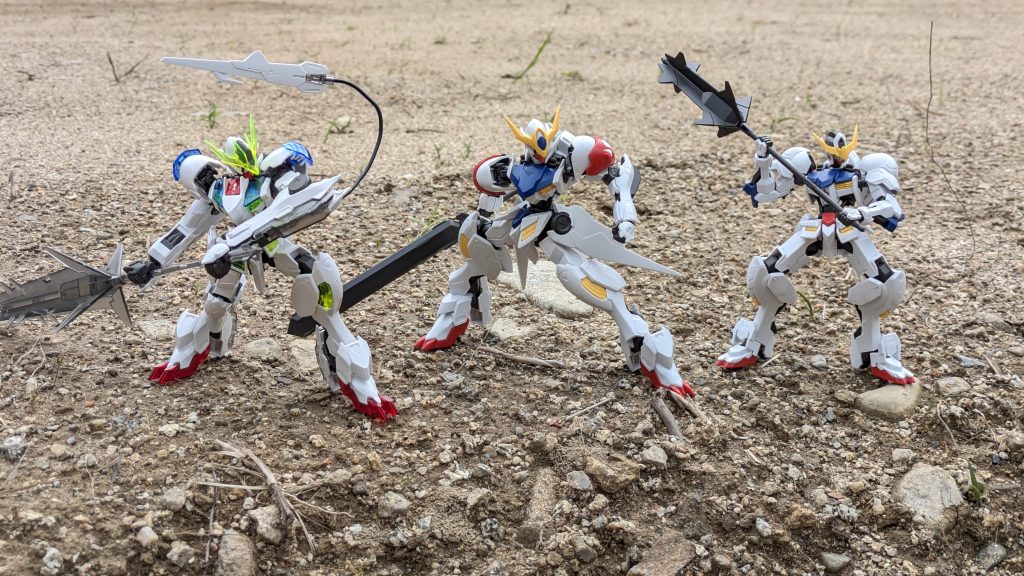 武器を両手に持たせるポージングは難しくて途中で嫌になることもしばしば🤣