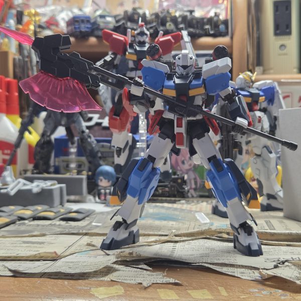 2機目のジーラインスタンダードアーマーをいじってきました。今回はライトアーマーと組み合わせてストライカータイプの機体にすることにさしずめ“ジーライン・ストライカーアーマー”といったところでしょうか武器はシステムウエポンから…（3枚目）