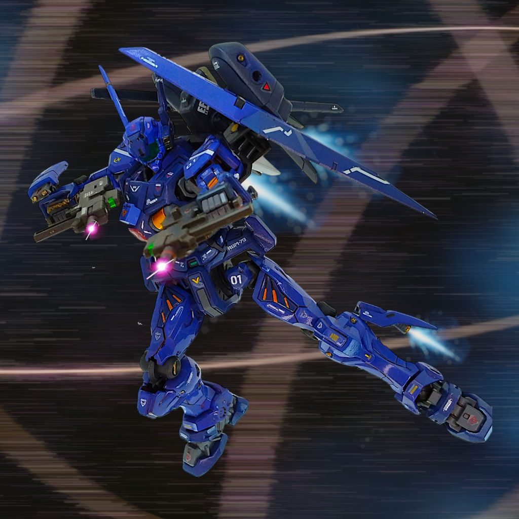 GQの世界線で、アムロのいない連邦軍は一年戦争中は不利ですよね・・・パイロットに目覚めたセイラと「撃墜王」シイコがいてもなかなか厳しそうなので、これくらいのMSがいてもいいかなと妄想してみました