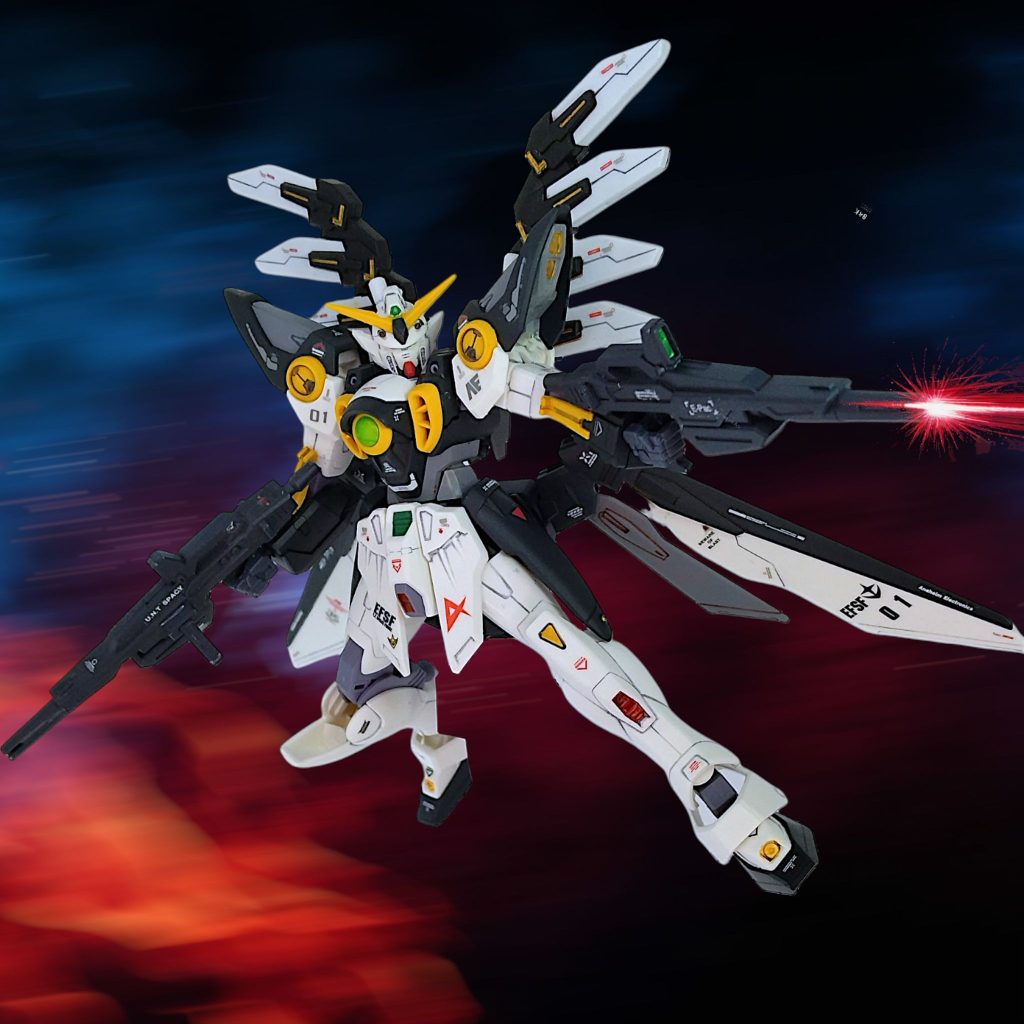 やっぱりウイングは二丁ライフルが似合います(gundam-kao3)