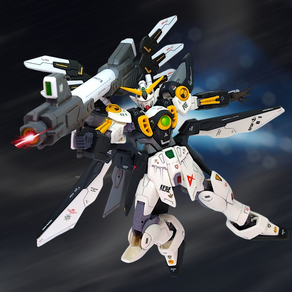 以前作ったライフリと同様のコンセプトですやはりニューガンダムカラーは鉄板ですね