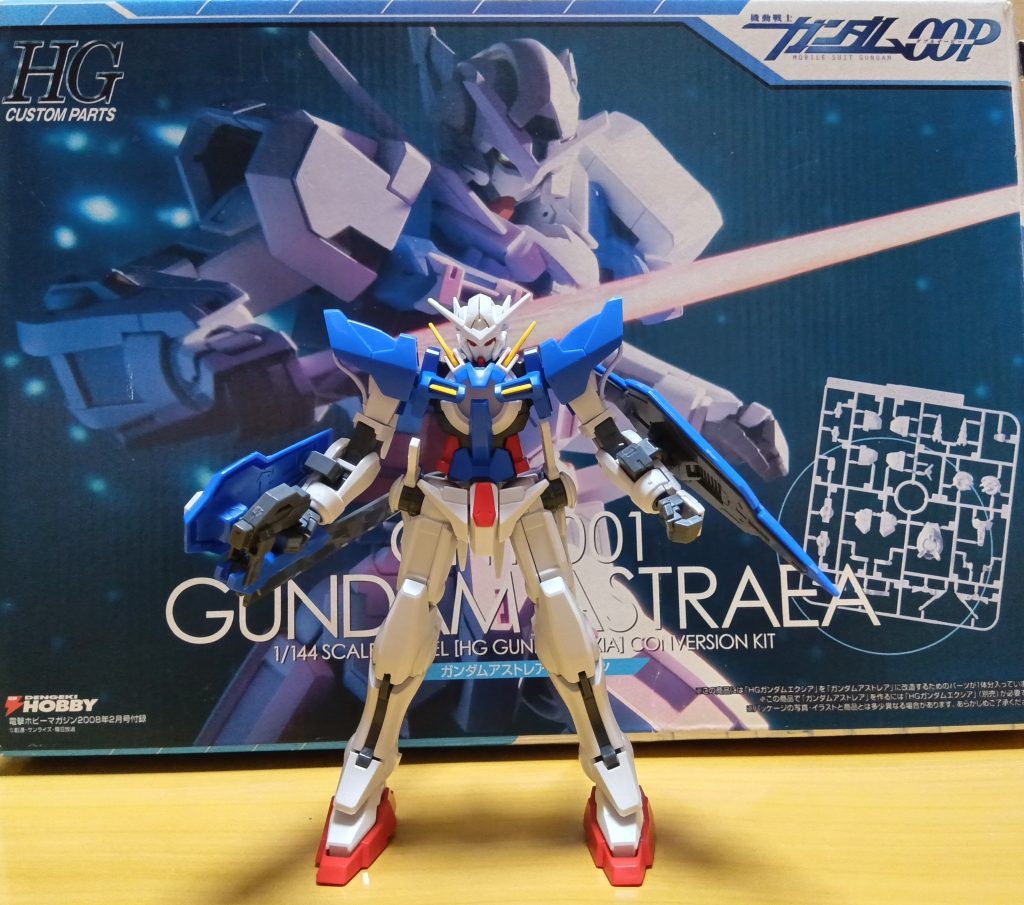 作品名：HGエクシア<p>とある目的のためにHGエクシアを仮組み。 肘は何かしら置き換えれば二重関節化と後ハメができるけど、膝はどうしよう…</p>
