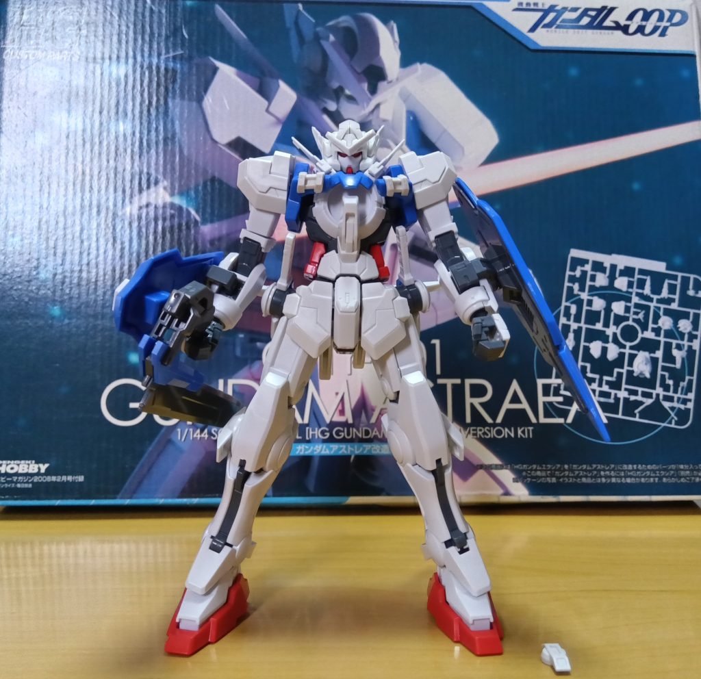 作品名：HGアストレア？<p>今朝つぶやきで投稿したHGエクシアに懐かしの電撃ホビーマガジン付録アストレア改造パーツを装着。 中古で説明書がないため検索、画像はあっても細かい説明がないためドコのか分からないパーツが… とりあえず腰部サーベルラックのモ […]</p>
