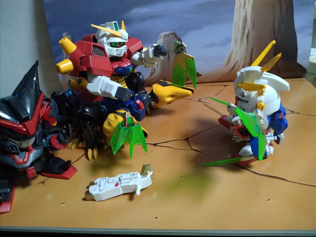 去年の続きなので……シャイニングの前突如デビルガンダムが！