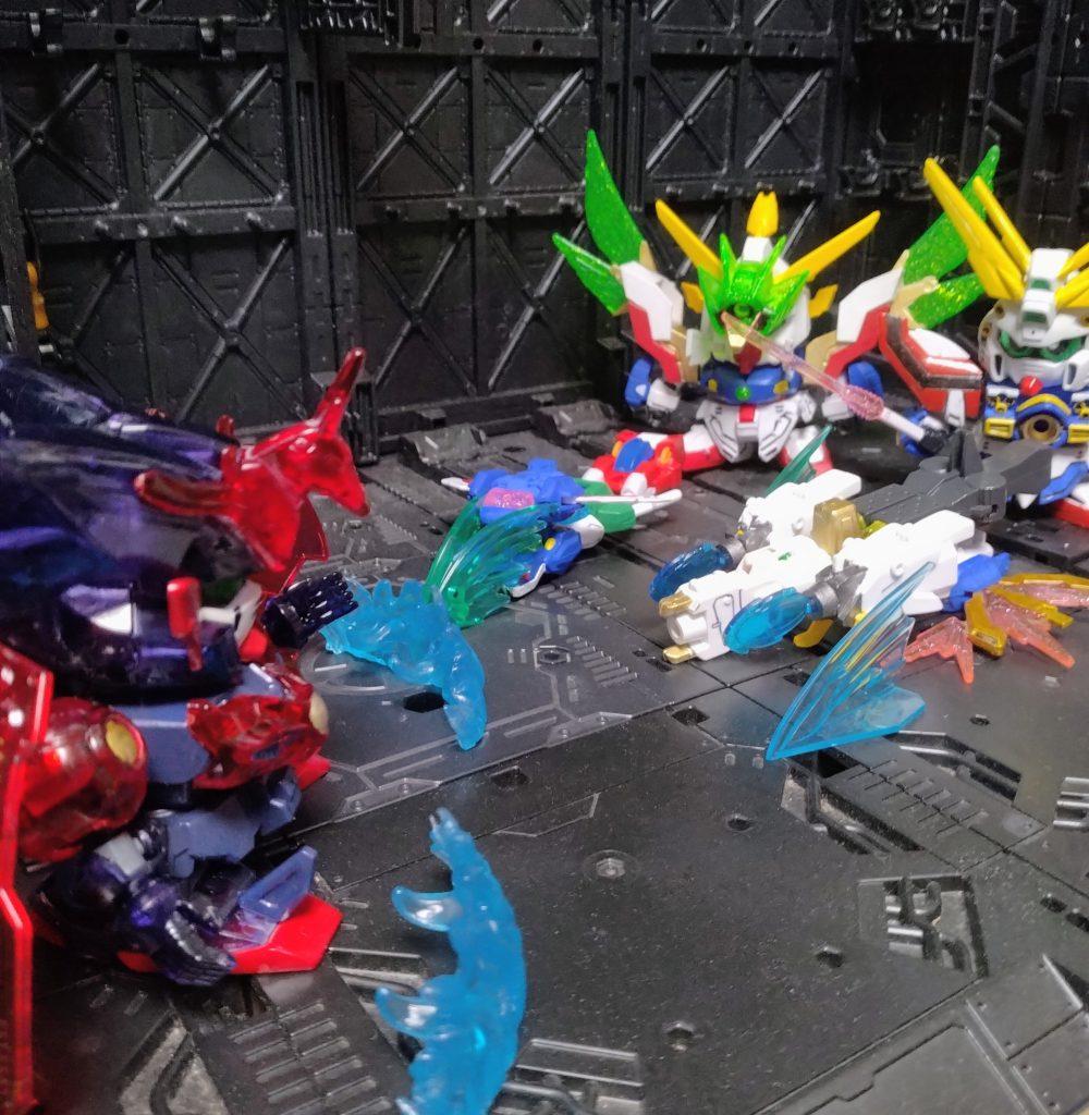 みんなのパワーで攻撃だ！くらえー