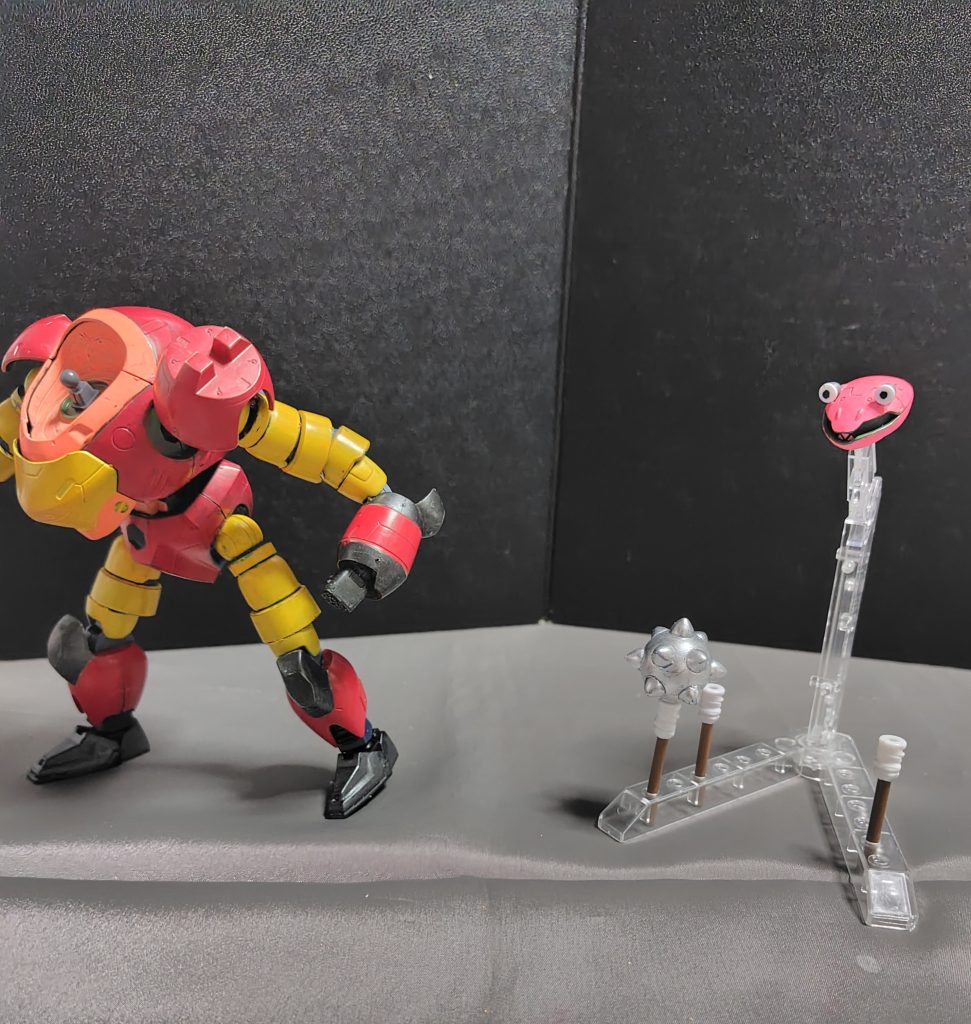 「おっと、忘れ物をしちゃったわ」※スパロボのボロットパンチとかで突撃時に頭部を置いてきぼりにするシーンの再現。