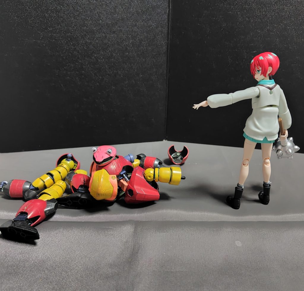 マチュの瞬獄殺！！！ボロットはすれ違い様にボコボコにされた「うわぁ、やられちゃったわよん♪」