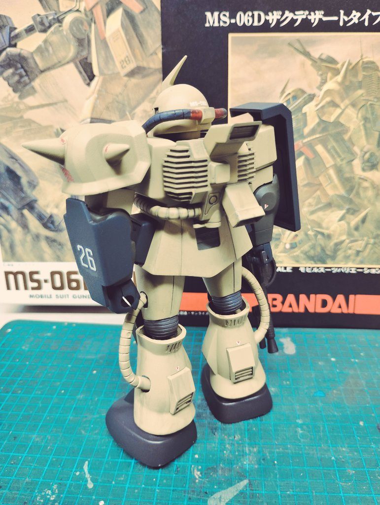 　1/144 MS-06D ザクデザートタイプ　–2枚目/制作者：だんくら工房・mk戦車