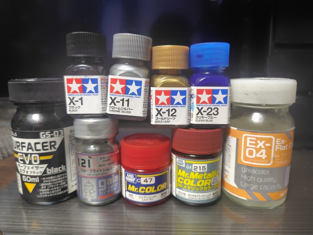 今回使用した塗装 