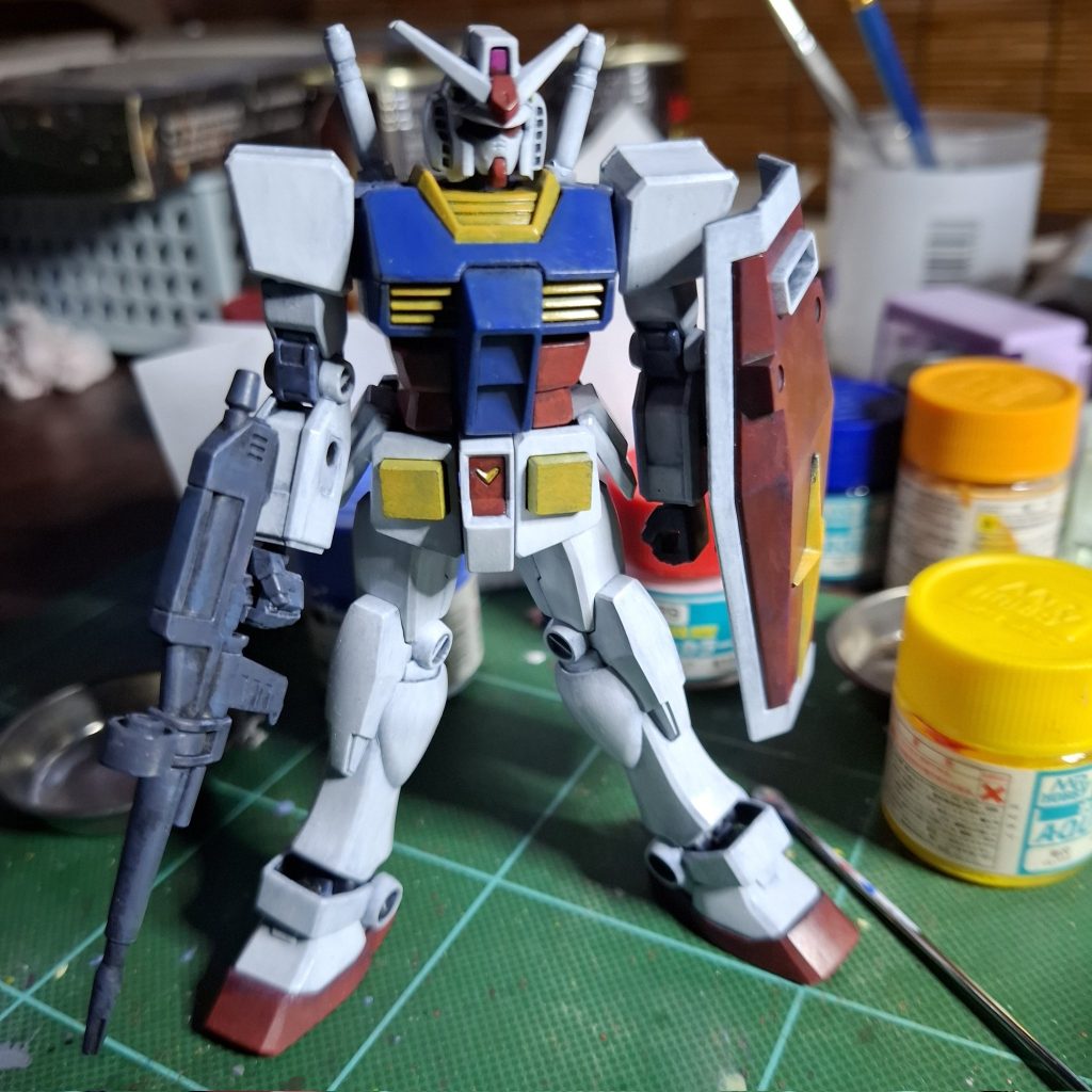 ベース塗装完成。黒立ち上げの効果あったかな？微妙。