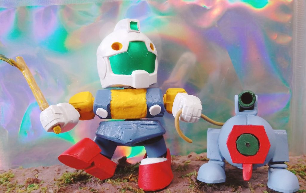 いい感じの棒装備してペットボールのおさんぽです。かわいいね