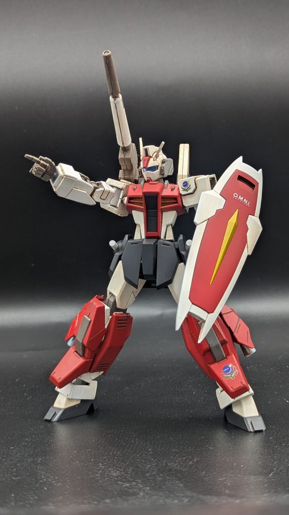 最後はジムキャノンおなじみの指差しポーズで締めです。今回も見ていただきありがとうございました。